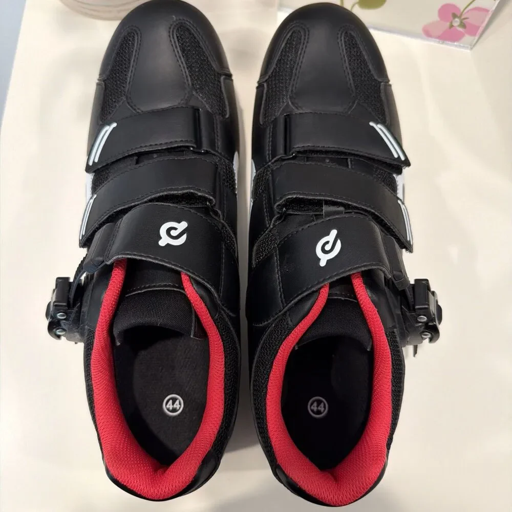 Peloton Cycling Shoes Mn’s US 10.5 EU44 Black Spin Bike New Without Box.